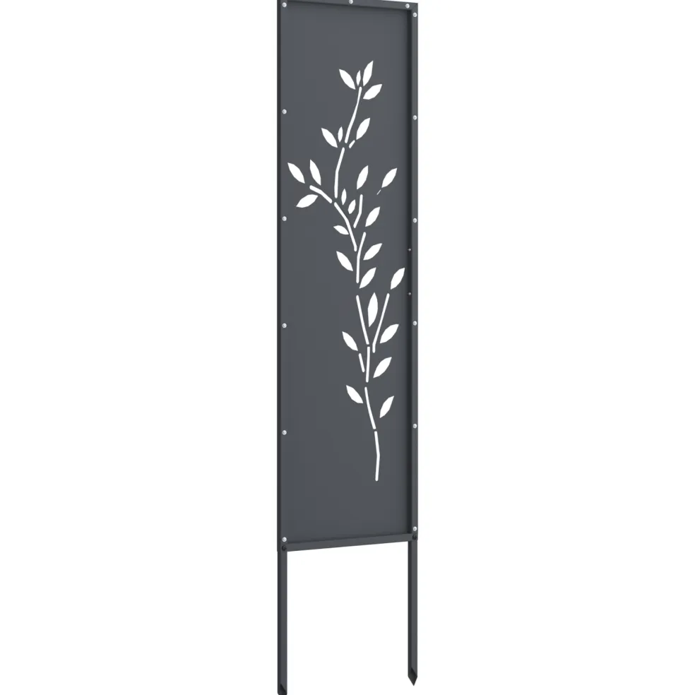 vidaXL Tuin Privacy Screen Antraciet 32 x 140 cm Koudgewalst staal