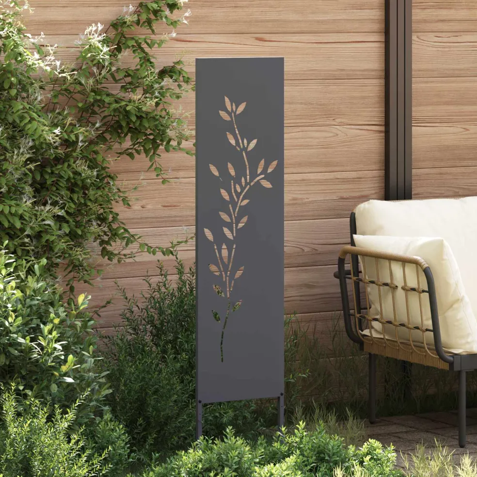 vidaXL Tuin Privacy Screen Antraciet 32 x 140 cm Koudgewalst staal