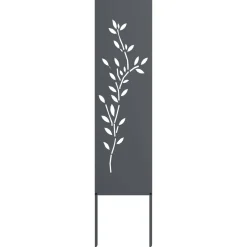 vidaXL Tuin Privacy Screen Antraciet 32 x 140 cm Koudgewalst staal