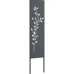 vidaXL Tuin Privacy Screen Antraciet 32 x 140 cm Koudgewalst staal