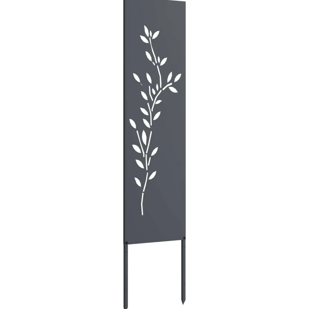 vidaXL Tuin Privacy Screen Antraciet 32 x 140 cm Koudgewalst staal