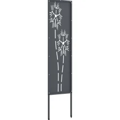 vidaXL Tuin Privacy Screen Antraciet 32 x 140 cm Koudgewalst staal