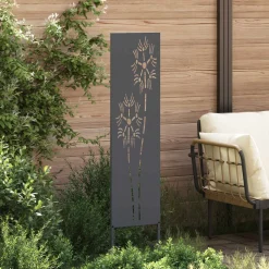 vidaXL Tuin Privacy Screen Antraciet 32 x 140 cm Koudgewalst staal