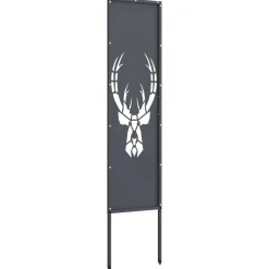 vidaXL Tuin Privacy Screen Antraciet 32 x 140 cm Koudgewalst staal