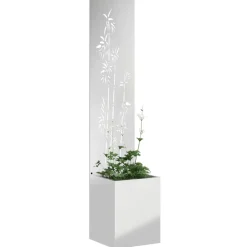 vidaXL Tuin Privacy Screen Bloemen Zilver 32 x 32 x 150 cm