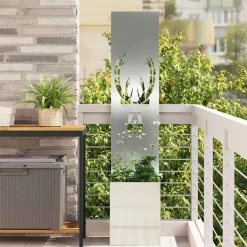 vidaXL Tuin Privacy Screen Dierenprint Zilver 32 x 32 x 150 cm