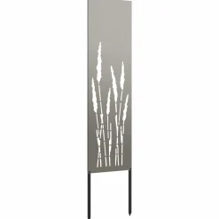 vidaXL Tuin Privacy Screen Fretwerk Roestig 32 x 140 cm weervast staal