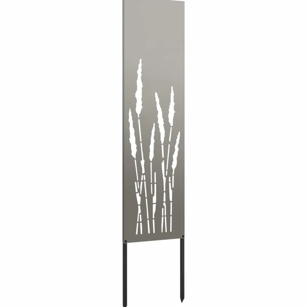 vidaXL Tuin Privacy Screen Fretwerk Roestig 32 x 140 cm weervast staal