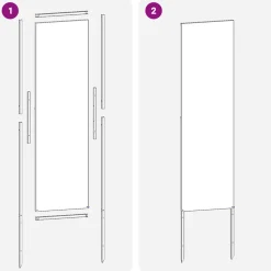 vidaXL Tuin Privacy Screen Fretwerk Wit 32 x 140 cm Koudgewalst staal