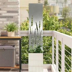 vidaXL Tuin Privacy Screen Fretwerk Zilver 32 x 32 x 150 cm