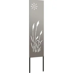 vidaXL Tuin Privacy Screen Fretwerk Roestig 32 x 140 cm weervast staal
