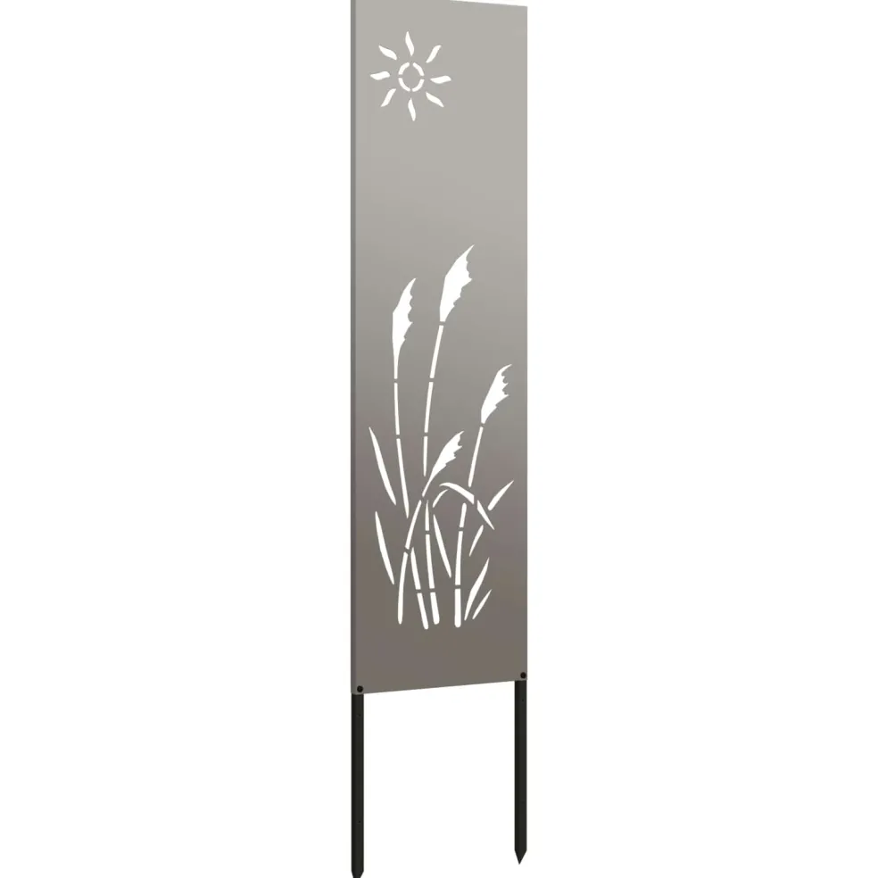 vidaXL Tuin Privacy Screen Fretwerk Roestig 32 x 140 cm weervast staal