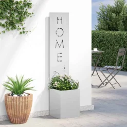 vidaXL Tuin Privacy Screen Fretwerk Zilver 32 x 32 x 150 cm
