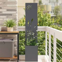 vidaXL Tuin Privacy Screen Fretwerk Antraciet 32 x 32 x 150 cm