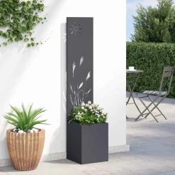 vidaXL Tuin Privacy Screen Fretwerk Olijfgroen 32 x 32 x 150 cm