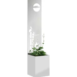 vidaXL Tuin Privacy Screen Fretwerk Zilver 32 x 32 x 150 cm