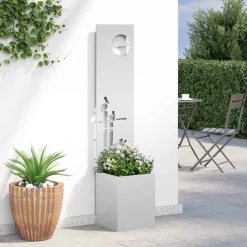 vidaXL Tuin Privacy Screen Fretwerk Zilver 32 x 32 x 150 cm