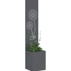 vidaXL Tuin Privacy Screen Fretwerk Antraciet 32 x 32 x 150 cm