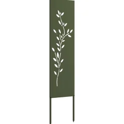 vidaXL Tuin Privacy Screen Olijfgroen 32 x 140 cm Koudgewalst staal