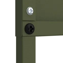 vidaXL Tuin Privacy Screen Olijfgroen 32 x 140 cm Koudgewalst staal