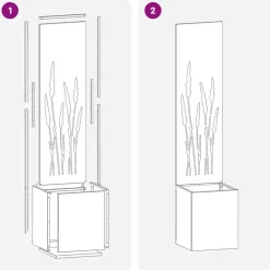 vidaXL Tuin Privacy Screen Roestig 32 x 32 x 150 cm Cortenstaal