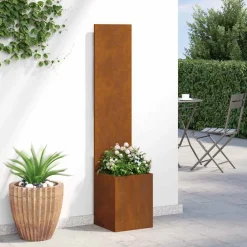 vidaXL Tuin Privacy Screen Roestig 32 x 32 x 150 cm Cortenstaal