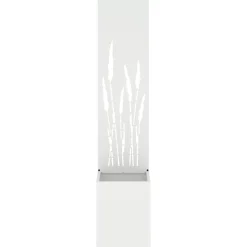 vidaXL Tuin Privacy Screen Wit 32 x 32 x 150 cm Koudgewalst staal