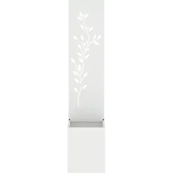 vidaXL Tuin Privacy Screen Wit 32 x 32 x 150 cm Koudgewalst staal