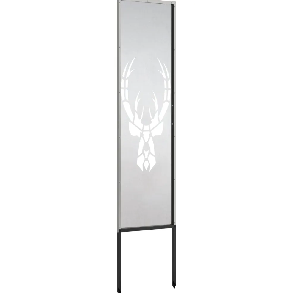 vidaXL Tuin Privacy Screen Zilver 32 x 140 cm Roestvrij staal