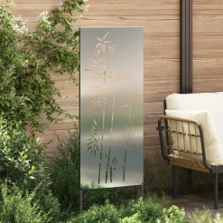 vidaXL Tuin Privacy Screen Zilver 50 x 140 cm Gegalvaniseerd staal