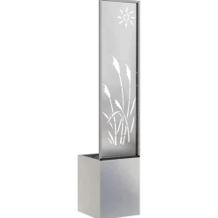vidaXL Tuin Privacy Screen Zilver 32 x 32 x 150 cm Roestvrij staal