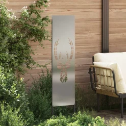 vidaXL Tuin Privacy Screen Zilver 32 x 140 cm Gegalvaniseerd staal