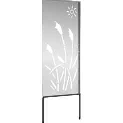 vidaXL Tuin Privacy Screen Zilver 50 x 140 cm Gegalvaniseerd staal