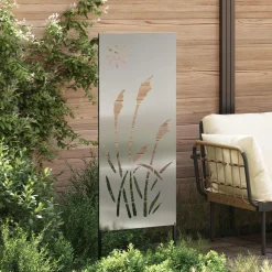 vidaXL Tuin Privacy Screen Zilver 50 x 140 cm Gegalvaniseerd staal