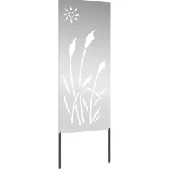 vidaXL Tuin Privacy Screen Zilver 50 x 140 cm Gegalvaniseerd staal