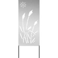 vidaXL Tuin Privacy Screen Zilver 50 x 140 cm Gegalvaniseerd staal