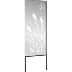 vidaXL Tuin Privacy Screen Zilver 50 x 140 cm Gegalvaniseerd staal