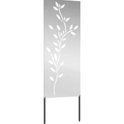 vidaXL Tuin Privacy Screen Zilver 50 x 140 cm Gegalvaniseerd staal