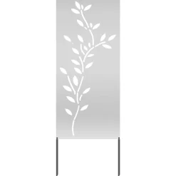 vidaXL Tuin Privacy Screen Zilver 50 x 140 cm Gegalvaniseerd staal