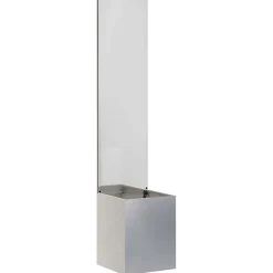 vidaXL Tuin Privacy Screen Zilver 32 x 32 x 150 cm Roestvrij staal