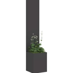 vidaXL Tuin Privacy Screen Zwart 32 x 32 x 150 cm Koudgewalst staal
