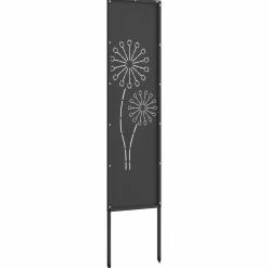 vidaXL Tuin Privacy Screen Zwart 32 x 140 cm Koudgewalst staal