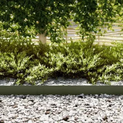 vidaXL Tuinrand 10 st 100 x 0,05 x 15 cm Koudgewalst staal Olijf Groen