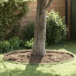 vidaXL Tuinrand 450 x 10 cm Gegalvaniseerd staal Zilver