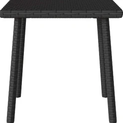 vidaXL Tuin salontafel rechthoekig 40x40x37 cm poly rattan zwart