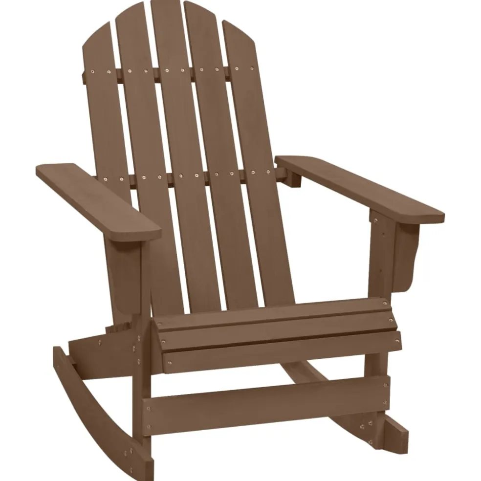 vidaXL Tuinschommelstoel hout bruin