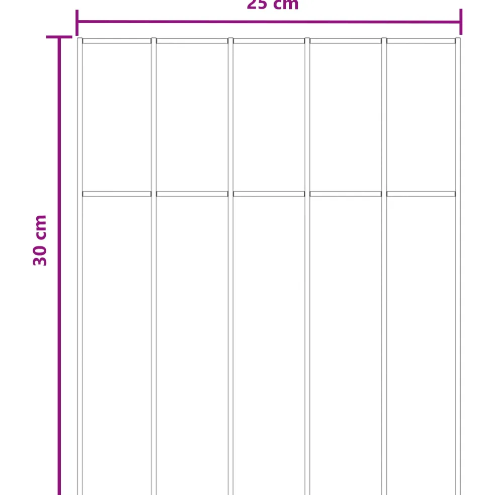 vidaXL Tuin schuttingpaneel 48 st 25 x 30 cm Gegalvaniseerd staal