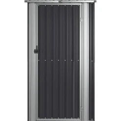 vidaXL Tuinschuur 118,5x97x209,5 cm gegalvaniseerd staal antraciet