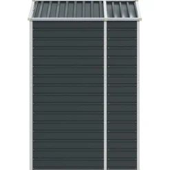 vidaXL Tuinschuur 191x130x198 cm gegalvaniseerd staal antracietkleurig