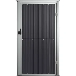 vidaXL Tuinschuur 88x89x161 cm gegalvaniseerd staal antracietkleurig